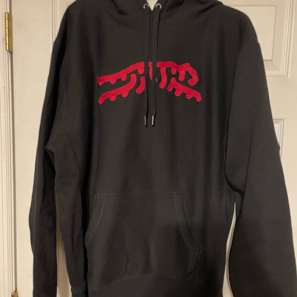 Sun Day Red Luare Chain Stitch Hoodie Mens XL - Picture 2 of 8